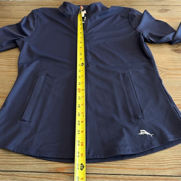 TOMMY BAHAMA GOLF FULL ZIP LIGHTWEIGHT NAVY BLUE JACKET ACTIVE WEAR ATHLEISURE - Picture 12 of 16